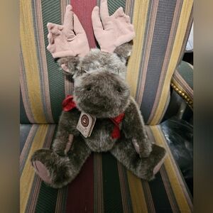 Boyd Bear Plush Moose With Glasses